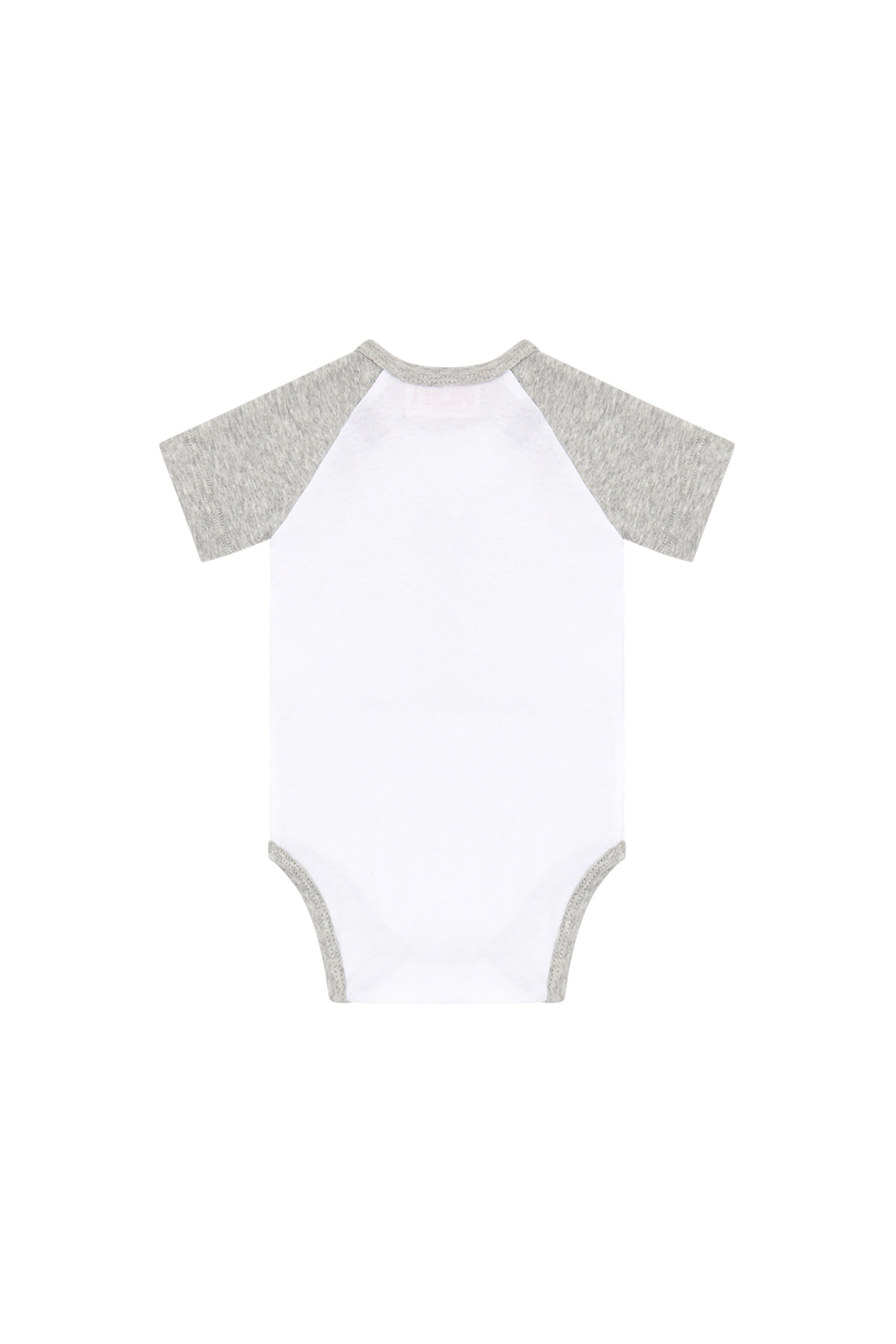 Diesel - UMPLA-NB, Unisex's Bodysuit with Diesel graphic in White/Grey - 2